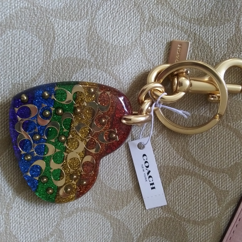 Coach PRIDE Keychain